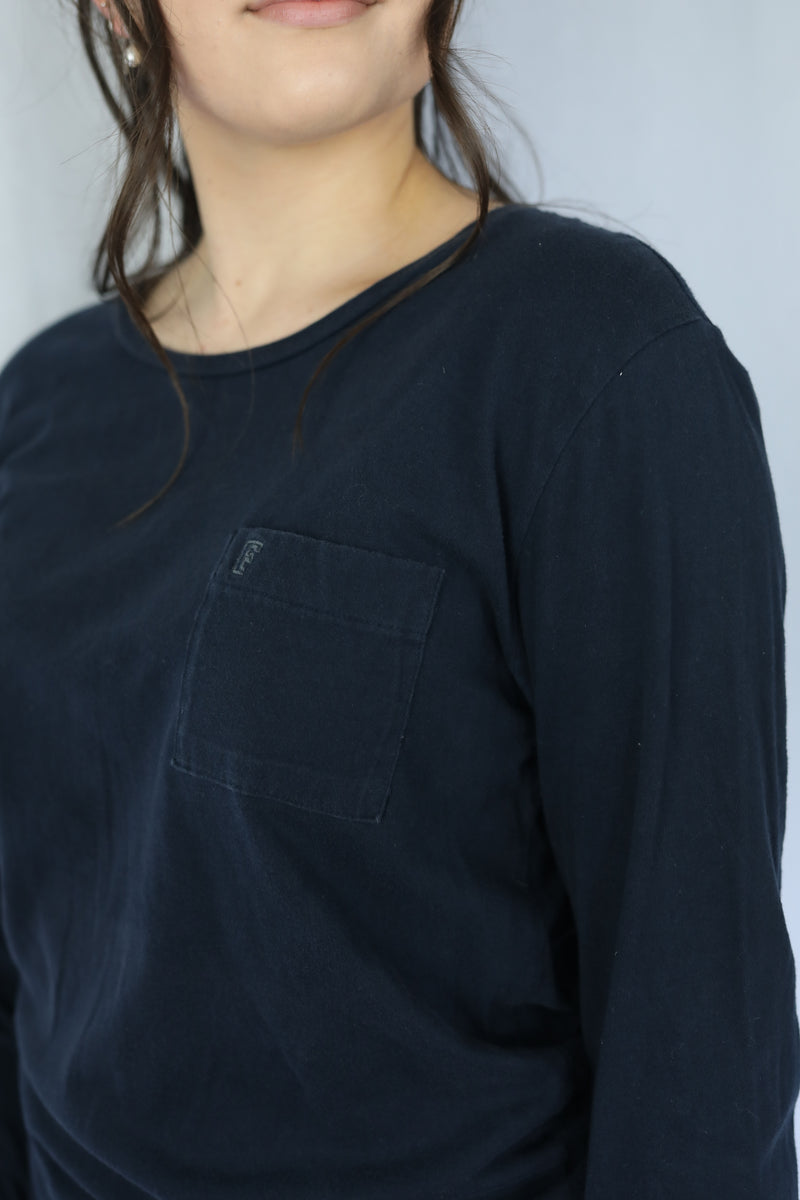 Long Sleeve with Embroidered Pocket