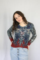 Tribal Pattern Graphic Top