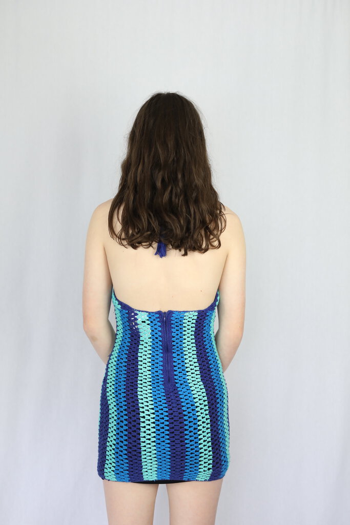 Crochet Halter Neck Dress