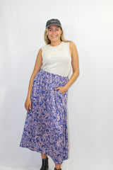 Flower Midi Skirt