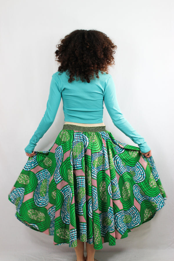 Fun Flowy Midi Skirt