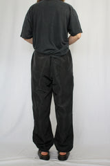 Shiny Cargo Pants with Embroidery details