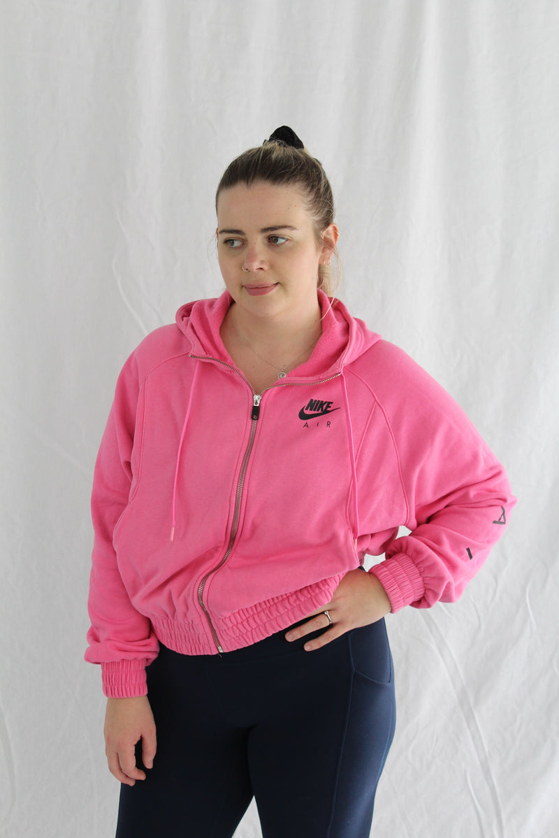 Pink Cropped Hoody