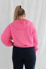 Pink Cropped Hoody