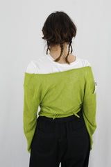 Lime Tie Top
