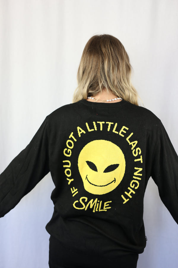"Smile As If" Knit Jumper