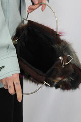 Multi Fur Handbag