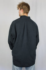 Green/ nayy check flannel shirt