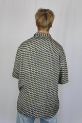 Silk retro patterned shirt