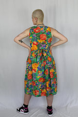 Retro floral/ fruit patterned dress