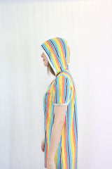 Vintage rainbow towel dress