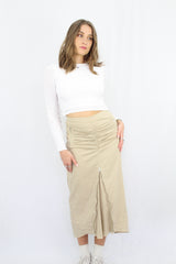 Zippy Ruched Skirt