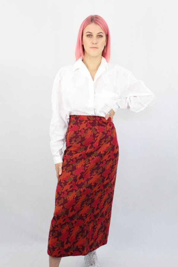 Abstract A-line skirt