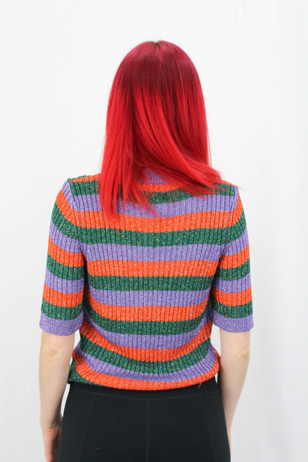 Lurex stripe sweater