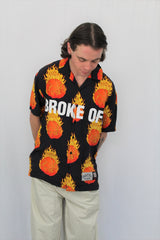 Heron Preston Basketball Skateboards Flame Ball Shirt