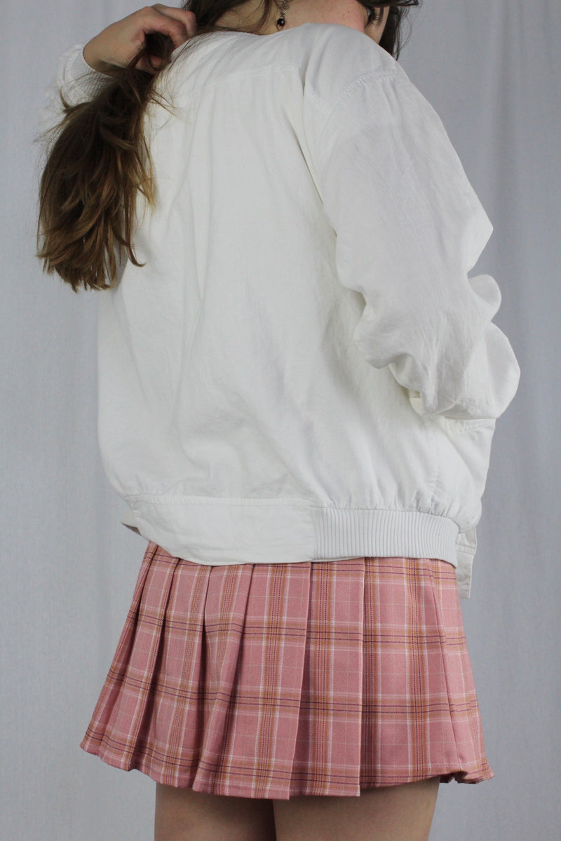 Pink plaid tennis skirt