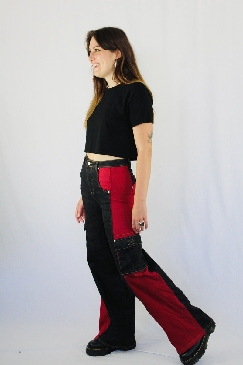 Panelled cargo pants